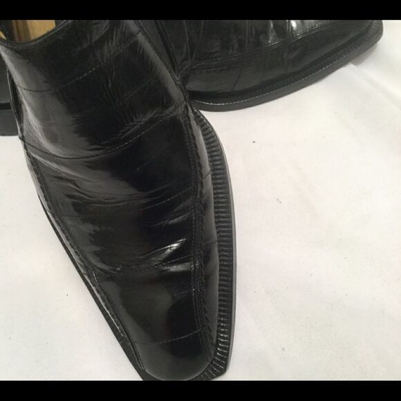 Mezlan Platinum lace up Genuine Black Leather 8.5M main image 9